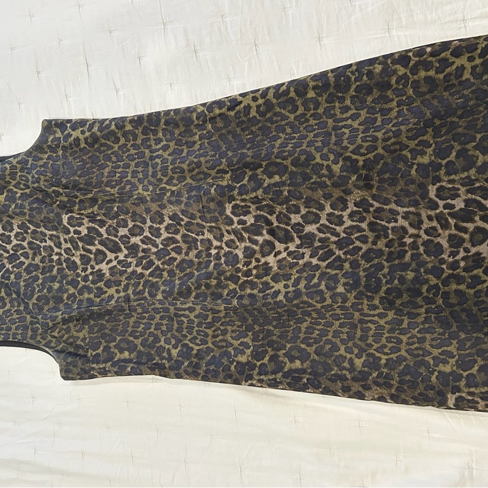 Ann Taylor Leopard Print Midi Dress